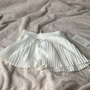 lululemon athletica White Pleated Mini Skirt